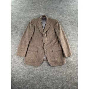 Vintage Corbin The English Shop Princeton 44R Herringbone Tweed Sport Coat USA